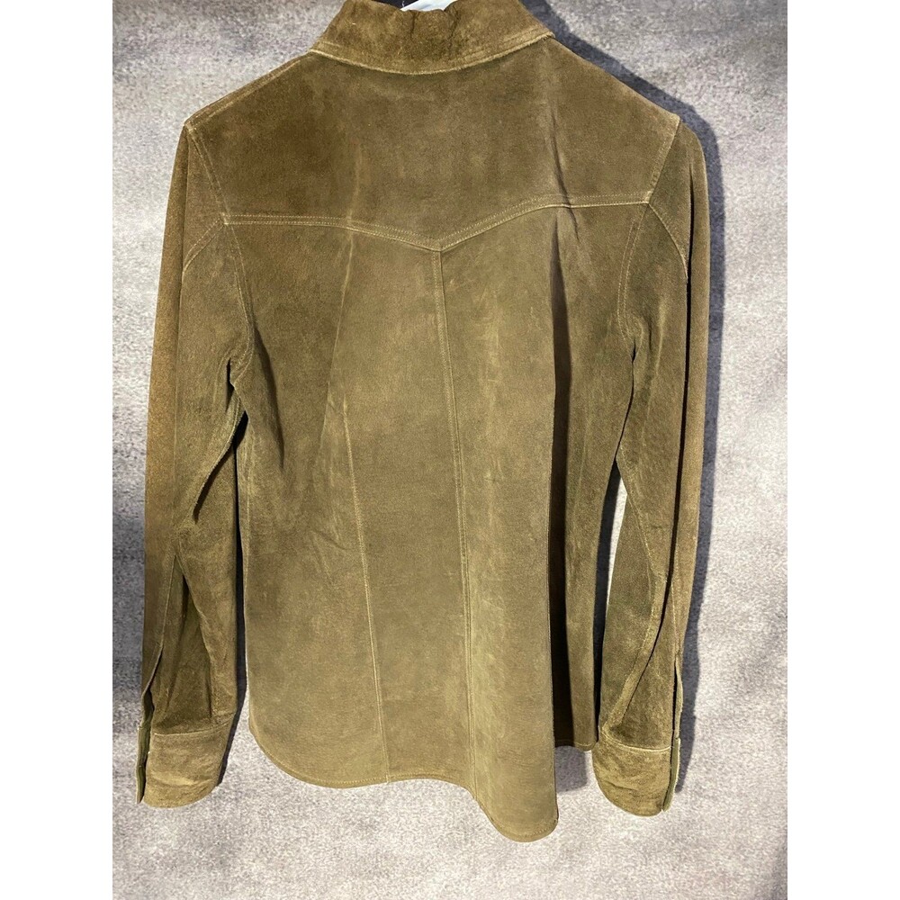 Vintage Eddie Bauer Seattle Suede Western Shirt Jacket Women’s XS Washable - Picture 4 of 10